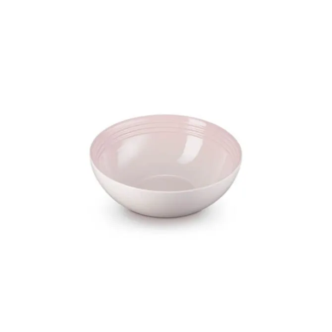 Le Creuset saladeschaal 2,2 liter ø 24 cm aardewerk Shell Pink