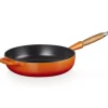 Le Creuset sauteerpan rond met open greep ø 28 cm gietijzer vulcanique