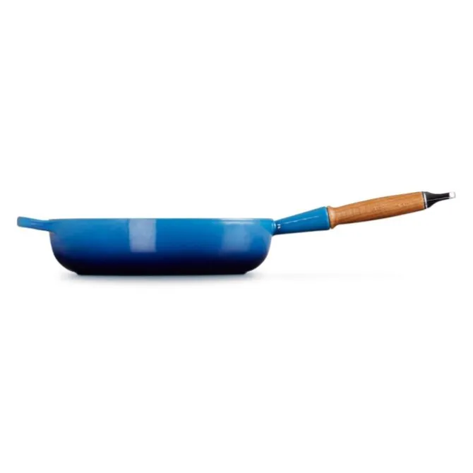 Le Creuset sauteerpan rond met open greep ø 28 cm gietijzer Azure