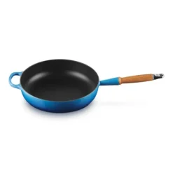 Le Creuset sauteerpan rond met open greep ø 28 cm gietijzer Azure