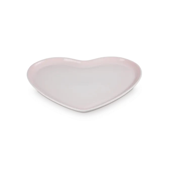 Le Creuset schaal hart 32 cm aardewerk Shell Pink