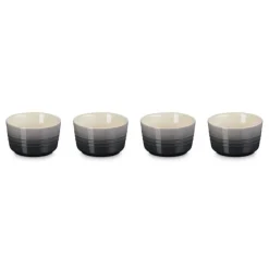 Le Creuset schaaltje 100 ml ø 7,8 cm aardewerk Flint 4 stuks