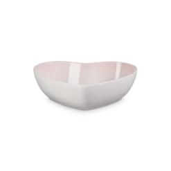 Le Creuset serveerschaal hart 2,9 liter aardewerk Shell Pink