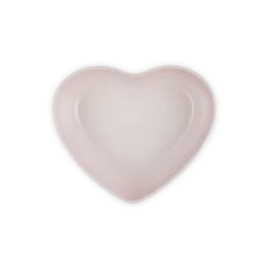 Le Creuset serveerschaal hart 2,9 liter aardewerk Shell Pink