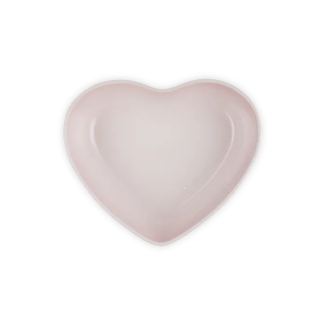 Le Creuset serveerschaal hart 2,9 liter aardewerk Shell Pink