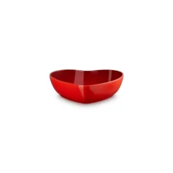 Le Creuset serveerschaal hart 2,9 liter aardewerk kersrood
