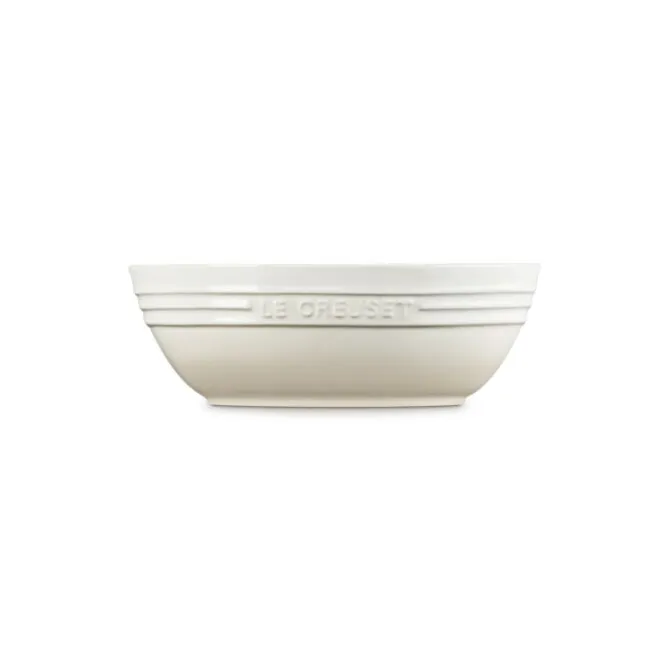 Le Creuset serveerschaal ovaal 29 cm aardewerk Meringue