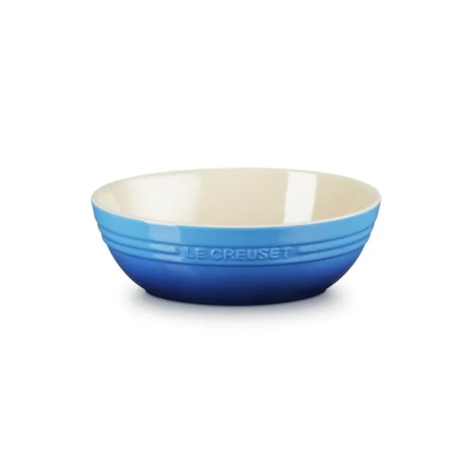 Le Creuset serveerschaal ovaal 29 cm aardewerk Azure
