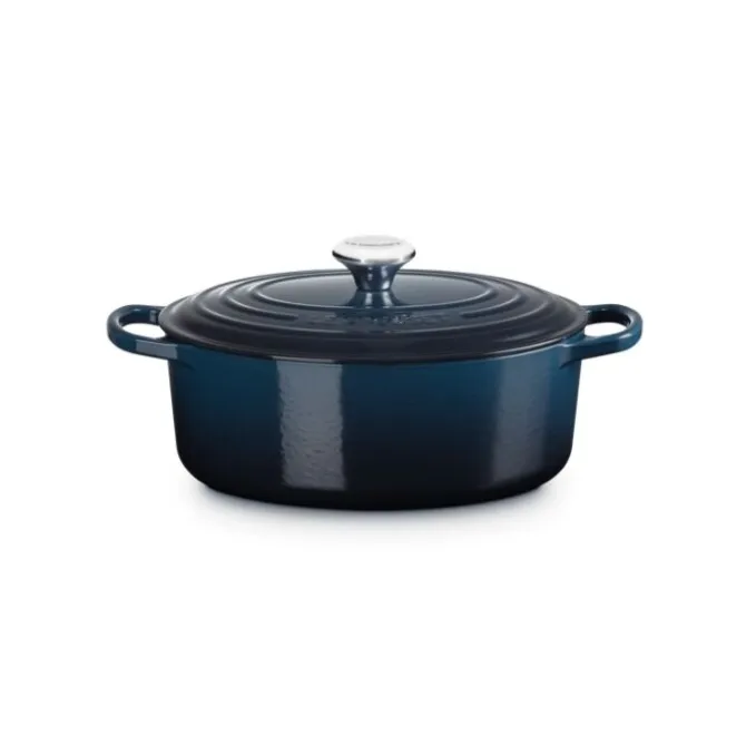 Le Creuset Signature braadpan ovaal 6,3 liter ø 31 cm gietijzer Nuit