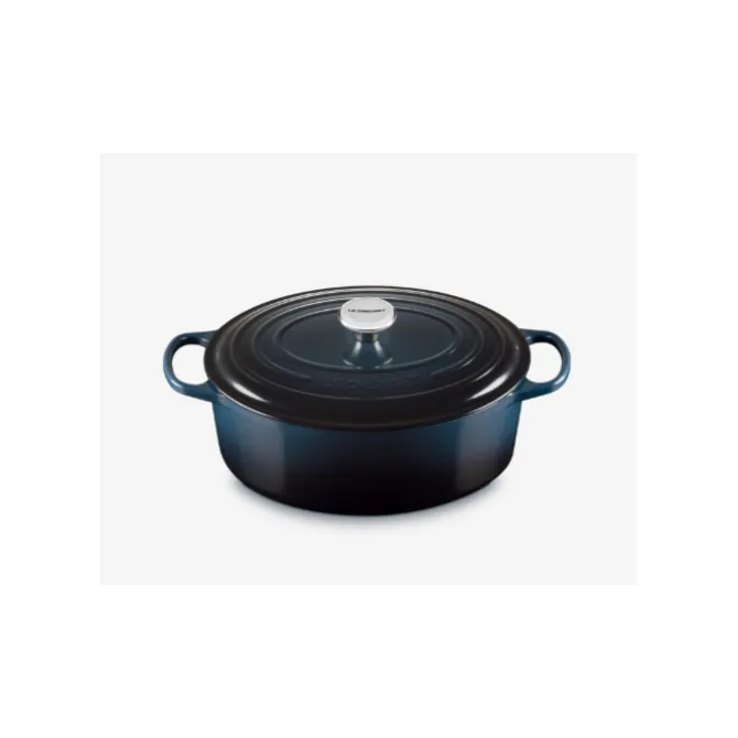 Le Creuset Signature braadpan ovaal 6,3 liter ø 31 cm gietijzer Nuit