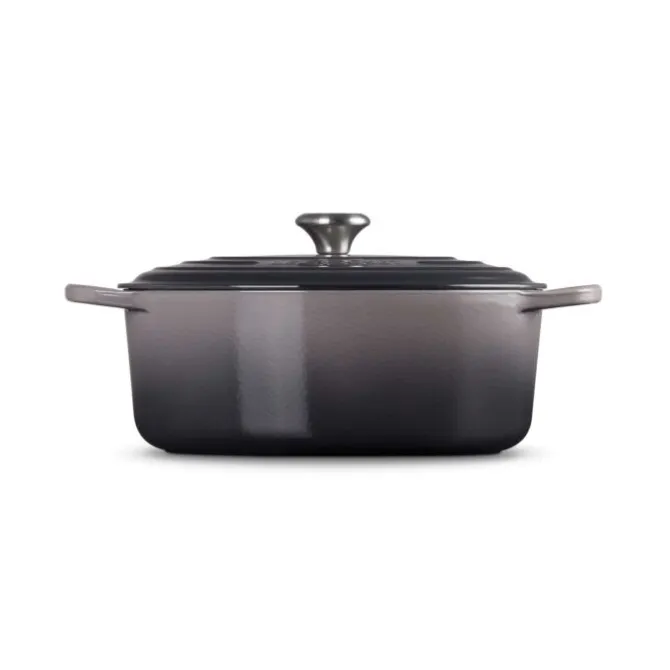 Le Creuset Signature braadpan ovaal 6,3 liter ø 31 cm gietijzer Flint