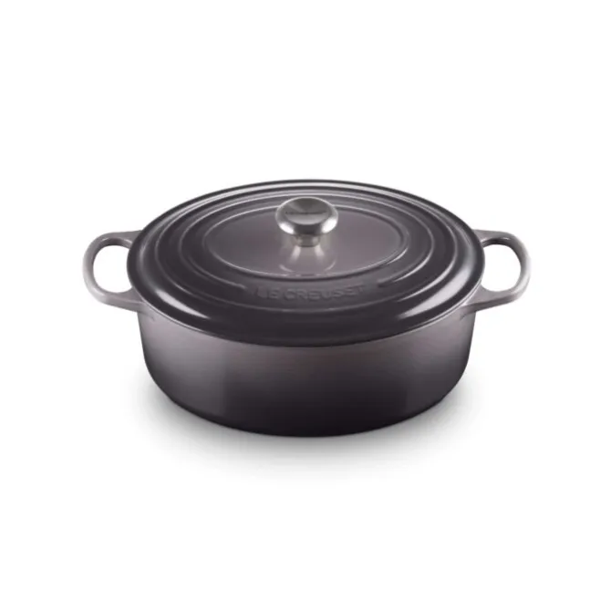 Le Creuset Signature braadpan ovaal 6,3 liter ø 31 cm gietijzer Flint