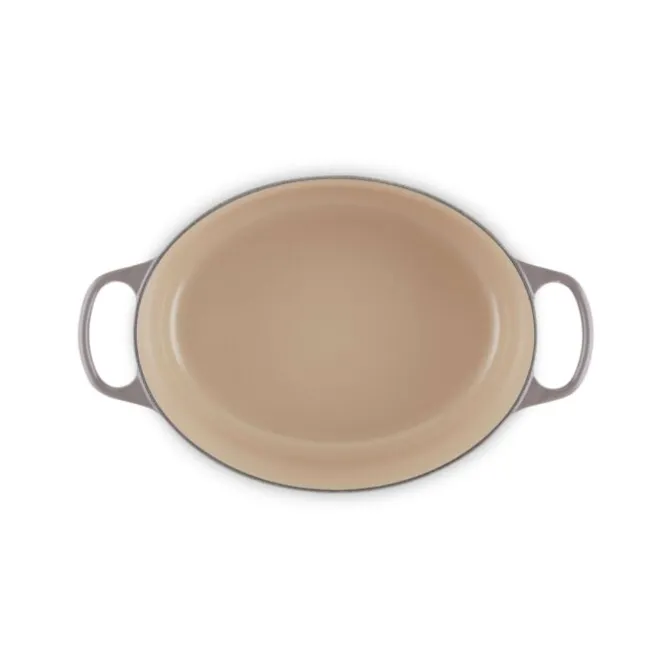 Le Creuset Signature braadpan ovaal 6,3 liter ø 31 cm gietijzer Flint