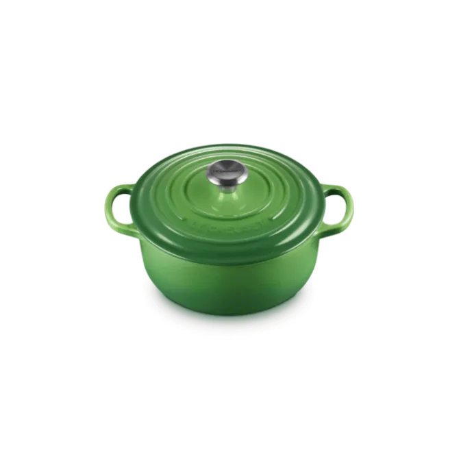 Le Creuset Signature braadpan 2,4 liter ø 20 cm gietijzer bamboo