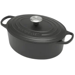 Le Creuset Signature braadpan ovaal 4,7 liter ø 29 cm gietijzer matzwart