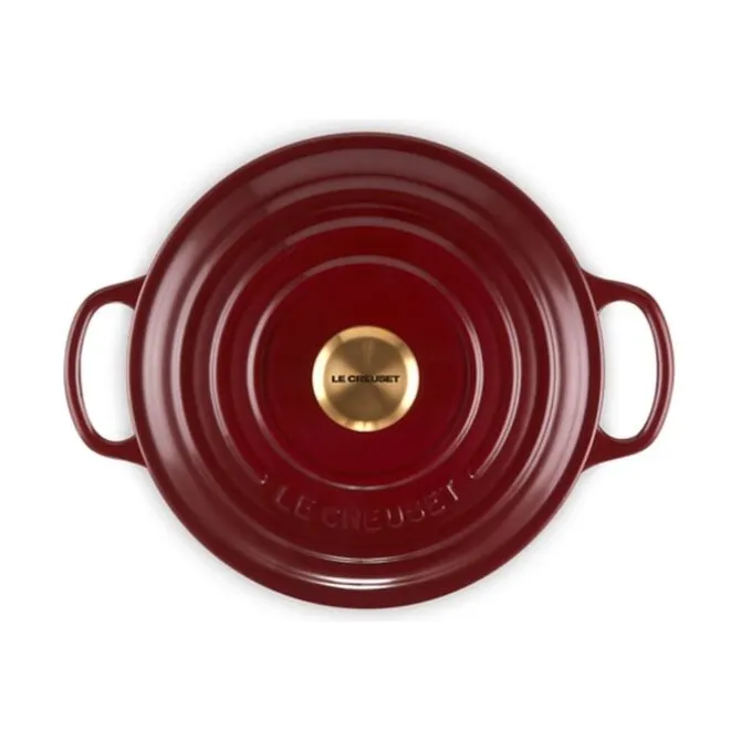 Le Creuset Signature braadpan 3,3 liter ø 22 cm gietijzer Azure
