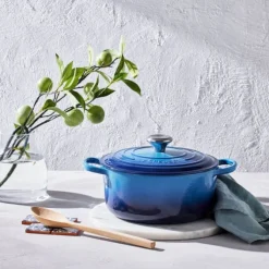 Le Creuset Signature braadpan 3,3 liter ø 22 cm gietijzer Azure