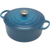 Le Creuset Signature braadpan 6,7 liter ø 28 cm gietijzer Marseilleblauw