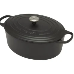 Le Creuset Signature braadpan ovaal 8,9 liter ø 35 cm gietijzer mat zwart