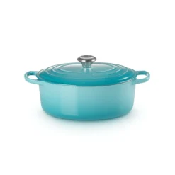 Le Creuset Signature braadpan ovaal 7,5 liter ø 33 cm gietijzer kersrood