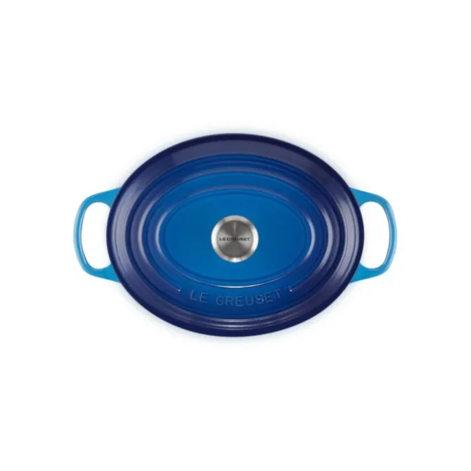 Le Creuset Signature braadpan ovaal 6,3 liter ø 31 cm gietijzer Azure