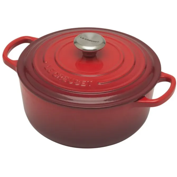 Le Creuset Signature braadpan 2,4 liter ø 20 cm gietijzer kersrood