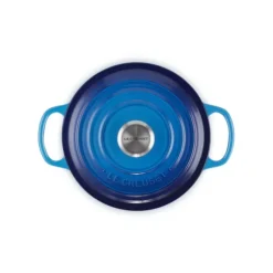 Le Creuset Signature braadpan 6,7 liter ø 28 cm gietijzer Azure