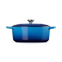 Le Creuset Signature braadpan ovaal 7,5 liter ø 33 cm gietijzer Azure