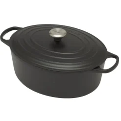 Le Creuset Signature braadpan ovaal 6,3 liter ø 31 cm gietijzer matzwart