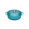 Le Creuset Signature braadpan ovaal 6,3 liter ø 31 cm gietijzer Caribbean blue