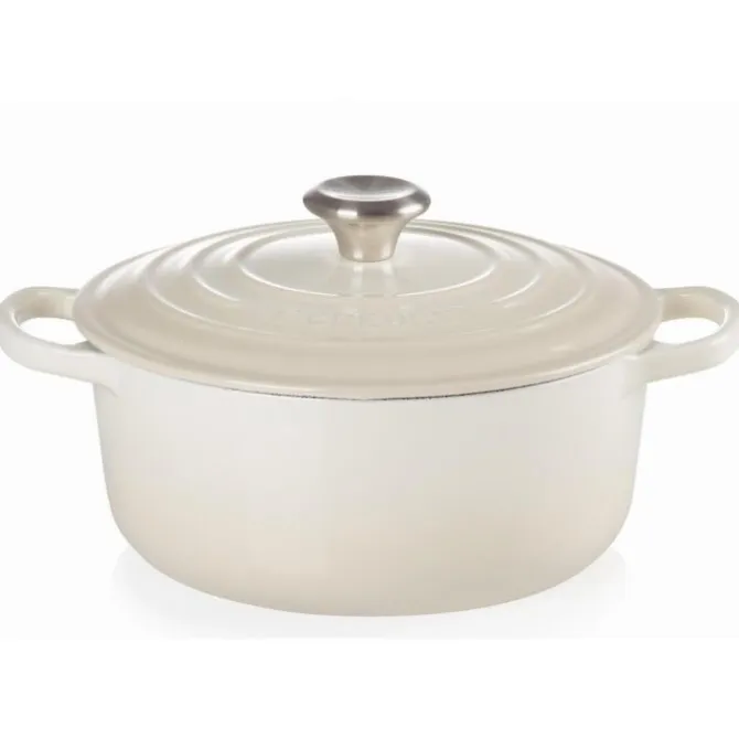 Le Creuset Signature braadpan 2,4 liter 20 cm gietijzer meringue
