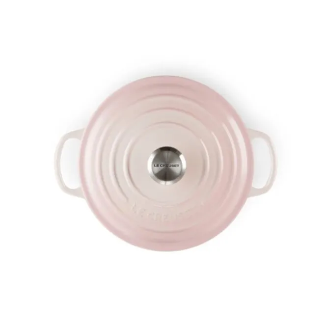Le Creuset Signature braadpan 2,4 liter ø 20 cm gietijzer Shell Pink