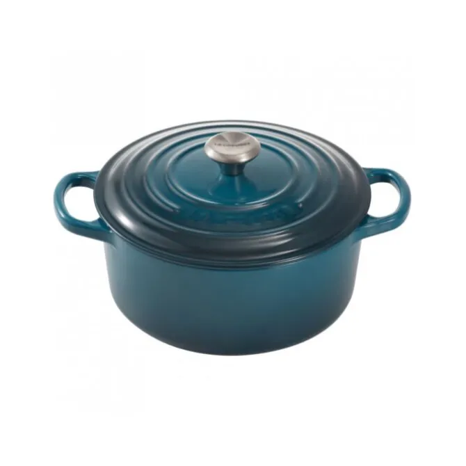 Le Creuset Signature braadpan 4,2 liter ø 24 cm gietijzer Deep Teal