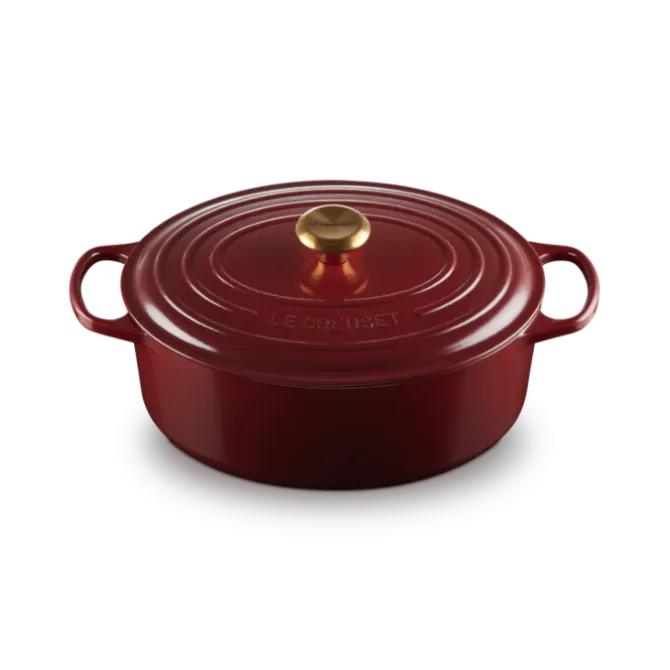 Le Creuset Signature braadpan 4,2 liter ø 24 cm gietijzer Shell Pink