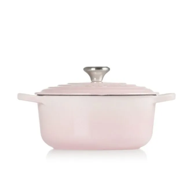 Le Creuset Signature braadpan 4,2 liter ø 24 cm gietijzer Shell Pink