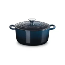 Le Creuset Signature braadpan ovaal 6,3 liter ø 31 cm gietijzer Bleu Riviera