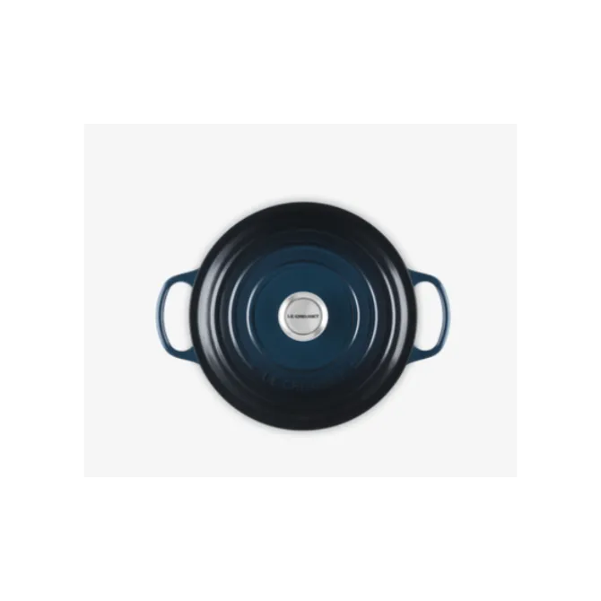 Le Creuset Signature braadpan ovaal 6,3 liter ø 31 cm gietijzer Bleu Riviera