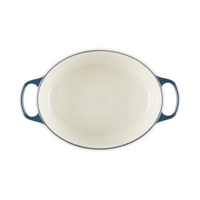 Le Creuset Signature braadpan ovaal 7,5 liter ø 33 cm gietijzer Nuit