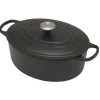 Le Creuset Signature braadpan ovaal 4,1 liter ø 27 cm gietijzer matzwart