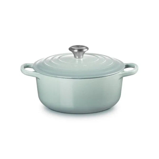 Le Creuset Signature braadpan 2,4 liter ø 20 cm gietijzer Sea Salt