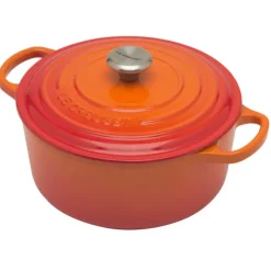 Le Creuset Signature braadpan 3,3 liter ø 22 cm gietijzer vulcanique