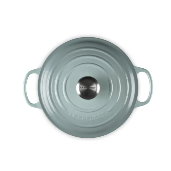 Le Creuset Signature sauteuse ø 24 cm gietijzer Sea Salt