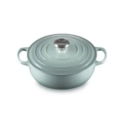 Le Creuset Signature sauteuse ø 24 cm gietijzer Sea Salt