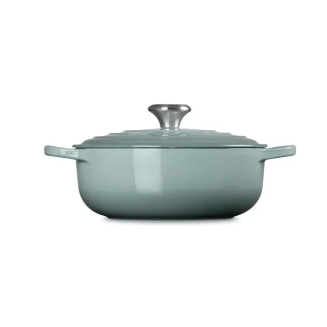 Le Creuset Signature sauteuse ø 24 cm gietijzer Sea Salt