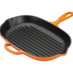 Le Creuset skillet grill ovaal ø 32 cm gietijzer vulcanique