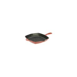 Le Creuset skillet grill vierkant 26 cm gietijzer kersrood