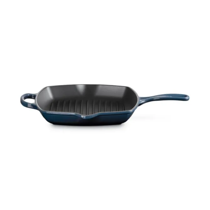 Le Creuset skillet grill vierkant 26 cm gietijzer Nuit