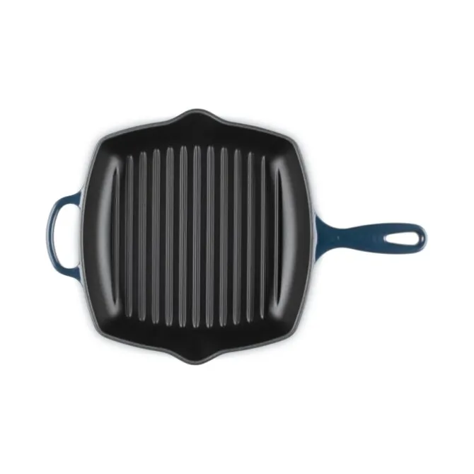 Le Creuset skillet grill vierkant 26 cm gietijzer Nuit