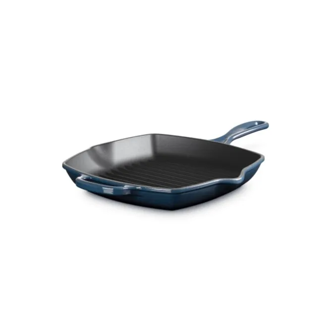 Le Creuset skillet grill vierkant 26 cm gietijzer Nuit