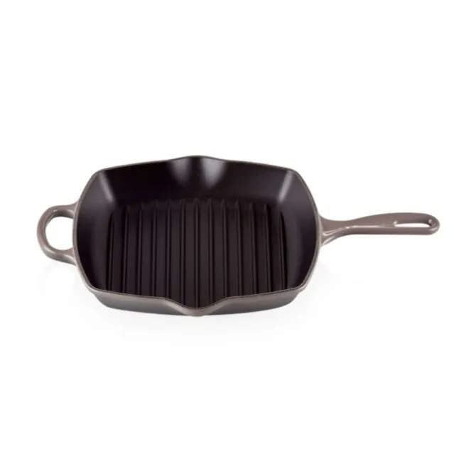 Le Creuset skillet grill vierkant 26 cm gietijzer Flint